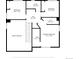 Second floor plan showing two bedrooms, two baths, WIC, and hall at 20000 E Mitchell Pl # 35, Denver, CO 80249