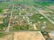 Aerial view showcases the property's layout, emphasizing its private location and landscaping at 4627 Cathy Ln, Erie, CO 80516