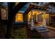 Inviting front porch with white columns and manicured landscaping at 1429 Josephine St, Denver, CO 80206