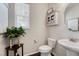 Powder room featuring pedestal sink at 3793 Cadence Dr, Castle Rock, CO 80109
