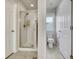 Bathroom showcasing glass-enclosed shower at 3793 Cadence Dr, Castle Rock, CO 80109