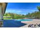 Community pool featuring comfortable seating and an open hillside view at 11257 W Radcliffe Dr, Littleton, CO 80127