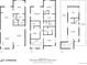 Detailed view of all three floor plans highlighting the overall layout of the home at 3948 Wyandot St, Denver, CO 80211