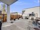 Spacious backyard patio features a rock garden and outdoor seating at 3948 Wyandot St, Denver, CO 80211