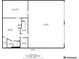 Floor plan of the first floor showing the utility room, bedroom, bathroom, storage and garage at 1140 Lake Gulch Rd, Castle Rock, CO 80104