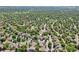 Expansive aerial view shows the property's location in a leafy suburban neighborhood at 7664 S Ivanhoe Way, Centennial, CO 80112
