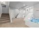 Finished basement with carpet flooring and a ' playset, providing ample space for recreation and fun at 1315 Sidewinder Cir, Castle Rock, CO 80108