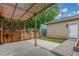Backyard featuring a pergola, string lights, and small yard at 3322 W 26Th Ave, Denver, CO 80211