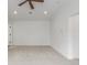 Bedroom with ceiling fan and access to a closet or bathroom at 3322 W 26Th Ave, Denver, CO 80211