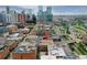 This aerial view captures the home with city views, convenient access to downtown, and a dynamic urban setting at 1435 Wazee St # 408, Denver, CO 80202