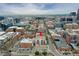 An aerial view showing the property among residential and commercial buildings, easily accessible to urban amenities at 1435 Wazee St # 408, Denver, CO 80202