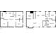 Two-story floor plan; basement has recreation room, main floor has living, dining, kitchen, & bedrooms at 7952 Zuni St, Denver, CO 80221