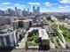 Stunning aerial view of the city skyline, showcasing the building's central location at 1401 Delgany St # 202, Denver, CO 80202