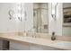 Bathroom vanity features double sinks, ample counter space, and modern fixtures at 1401 Delgany St # 202, Denver, CO 80202