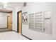 Apartment lobby with mailboxes and doors leading to residential areas, providing convenient access at 1438 Little Raven St # 104, Denver, CO 80202