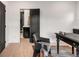 Contemporary bathroom with marble shower and gold fixtures at 520 Columbine St, Denver, CO 80206