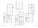 Full house floor plan, including all three levels at 520 Columbine St, Denver, CO 80206