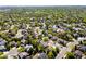 A picturesque aerial shot of a neighborhood with an abundance of trees and well-maintained homes at 19817 E Prentice Ave, Centennial, CO 80015