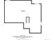 Basement floor plan showing layout and total square footage, including dimensions and excluded areas like the garage at 7900 E Iowa Ave, Denver, CO 80231