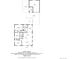 Detailed floor plan showing layout of a 1200 sq ft home with three bedrooms, kitchen, and garage at 46 S Perry St, Denver, CO 80219