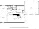 Floor plan of the basement level with recreation room, storage and access to garage at 7350 Field St, Arvada, CO 80005