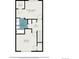 Upstairs floor plan with bedroom, bath and walk-in closet dimensions at 12661 W Alameda Dr, Lakewood, CO 80228