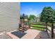 Staircase leading to the upper deck in the backyard, complete with a dog run at 42 Blue Sage, Littleton, CO 80127
