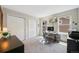 This home office offers abundant natural light, making for a productive workspace at 42 Blue Sage, Littleton, CO 80127