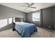 Bright bedroom with double bed and neutral colored walls at 600 Balsa Dr, Castle Rock, CO 80104