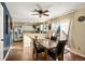 Bright kitchen with stainless steel appliances and white cabinets at 600 Balsa Dr, Castle Rock, CO 80104