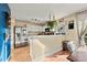 Kitchen features white cabinets, stainless steel appliances at 600 Balsa Dr, Castle Rock, CO 80104