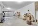 Spacious garage that can be used for parking, storage, or as a creative workspace at 8977 E Otero Pl, Centennial, CO 80112