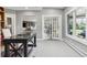 Bright basement space with large windows, and desk area at 5752 S Jasmine St, Greenwood Village, CO 80111