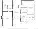 Basement floor plan with recreation room, bedroom, bathroom, garage, laundry and storage at 3534 Running Deer Dr, Castle Rock, CO 80109