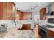 Modern kitchen featuring granite countertops, custom cabinets, stainless steel appliances, and farmhouse sink at 1930 E 8Th Ave, Denver, CO 80206