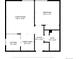 Layout of the kitchen, dining area, living room, bathroom, foyer, and bedroom in this home's floor plan at 1260 York St # 204, Denver, CO 80206