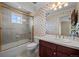 Elegant bathroom with shower, tub, and updated vanity at 4282 Preserve N Pkwy, Greenwood Village, CO 80121