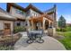 Outdoor patio with pergola, seating, and built-in grill at 4282 Preserve N Pkwy, Greenwood Village, CO 80121