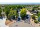 Wide aerial view of the property and surrounding area, showcasing its location and setting at 6460 E 165Th Ct, Brighton, CO 80602