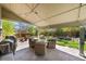 Comfortable backyard patio with comfortable seating and barbeque at 24394 E Dorado Pl, Aurora, CO 80016