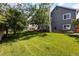 Expansive backyard with mature trees and a well-maintained lawn at 4860 S Salida Ct, Aurora, CO 80015