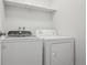 Convenient laundry area with washer and dryer, offering practicality and efficiency for everyday living at 1795 S Pitkin St # B, Aurora, CO 80017