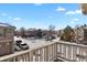 View from balcony overlooks a snow-covered neighborhood at 9760 Mayfair St # A, Englewood, CO 80112