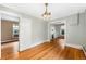 Inviting dining room with hardwood floors and an elegant chandelier, perfect for Gathering gatherings at 130 S Humboldt St, Denver, CO 80209