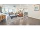 Spacious living room featuring hardwood floors, modern decor, and an open layout perfect for entertaining and Gathering living at 6311 Stable View St, Castle Pines, CO 80108