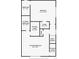 Floorplan showing the layout of the bathrooms, bedrooms, closets and stairs at 3855 S Monaco St # 177, Denver, CO 80237