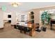 Bright common area with ample seating, TV, and dining space at 1020 15Th St # 9K, Denver, CO 80202