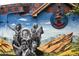 Painted mural of famous musicians on side of building at 3719 W 30Th Ave, Denver, CO 80211