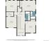 Upstairs floorplan featuring four bedrooms, two baths, and a walk in closet at 7877 E 139Th Pl, Brighton, CO 80602