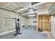 Unfinished basement featuring a workout area with Rogue equipment at 30382 Marys Dr, Conifer, CO 80433